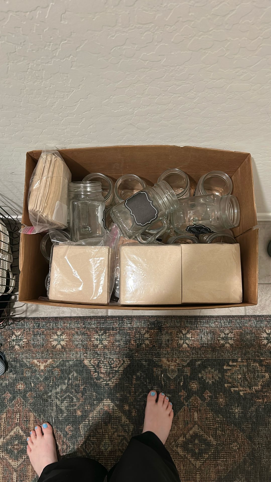 Mason Jar Cups & Napkins