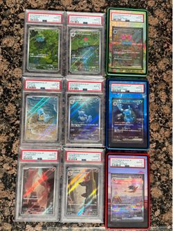 Pokemon 151 JP Starters Evolution set PSA 10