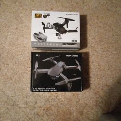2 Brand New Drones 4k Video Altitude Hold Ready to Fly.