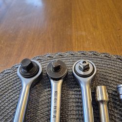 3.\nSocket wrenches and two socket extensions