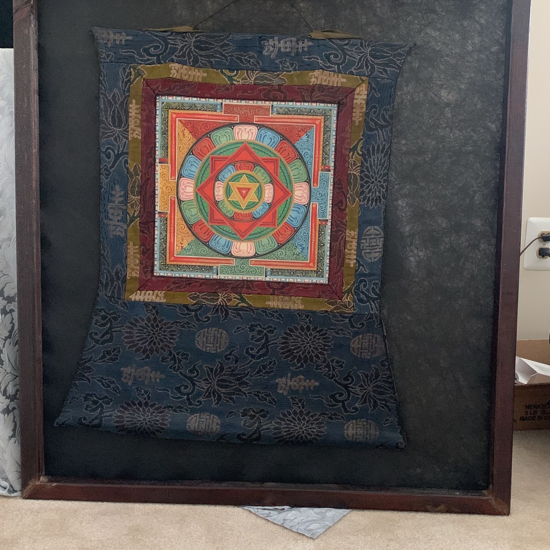 Beautiful Mandala Meditation Art In  a Frame