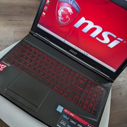 MSI LIKE NEW GAMING LAPTOP COMPUTER FAST INTEL CORE i7 20GB RAM 120GB SSD NVIDIA 1060Ti WINDOWS 11