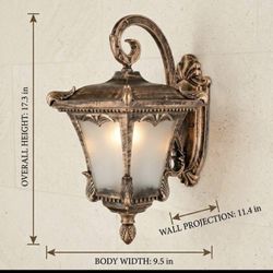 Heritage Antique Bronze Outdoor Wall Lantern 
