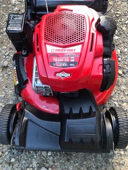 Very reliable, troy, built, electric start self-propelled lawnmower