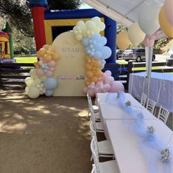 Tableware with Balloon Backdrop