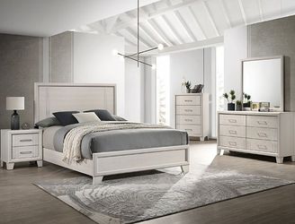 NEW Elegant Sleek White Finish BED ROOM SET💥NO CREDIT NEEDED $10 Down
