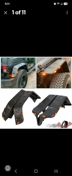 07-18 JEEP WRANGLER JK 4PCS POCKET-RIVETED STYLE WHEEL FENDER FLARES