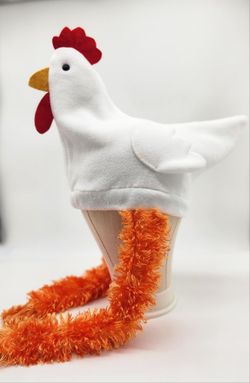Warm, fun, and Cute Handmade Chicken Hat