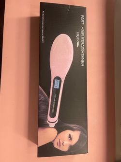 Straightener with brush