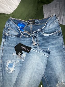 Purple jeans black label