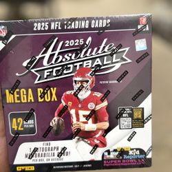 2025 Absolute NFL Mega Box Trading Cards 