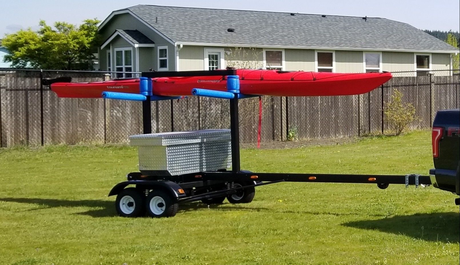 Kayak Trailer And Kayak 19' Long