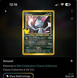 Sneasel classic collection 30th hit