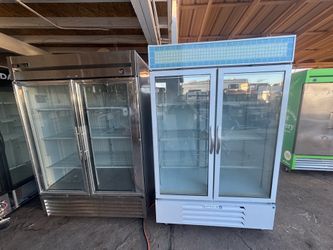 I have these stainless steel freezers with glass doors; they all work very well at their normal operating temperatures, are very clean inside and out,