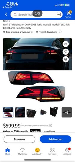 Tesla Tail Lights  for y and 3 2017 to 2023