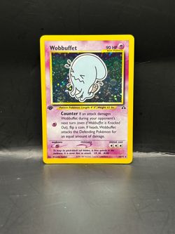 Pokémon 1st ed Neo Wobbofet w/ Swirl
