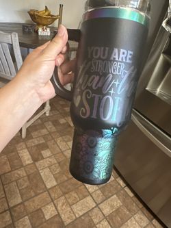 Custom Coffee Tumbler Laser Engraved 