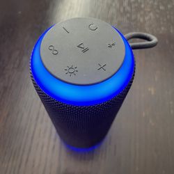 onn Medium Rugged Speaker with Bluetooth Wireless Technology and LED Lighting