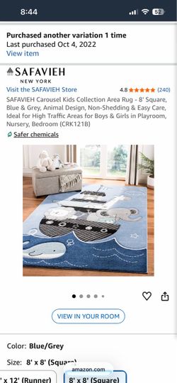 8x10 Safavieh kids rug