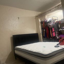 Black Velvet Bed Frame 