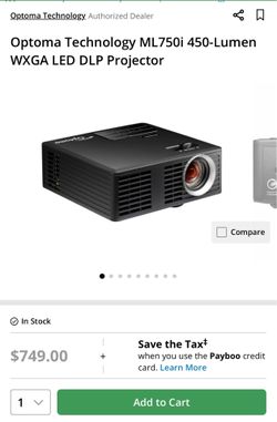 Optoma ml750 projector new