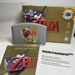 N64 The Legend of Zelda: Ocarina of Time Players Choice Complete in Box CIB
