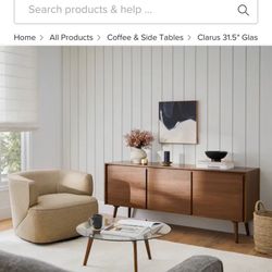 Article Glass Coffee Table 