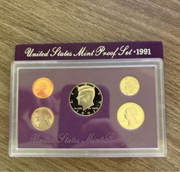 US Mint 1991 Proof coin set