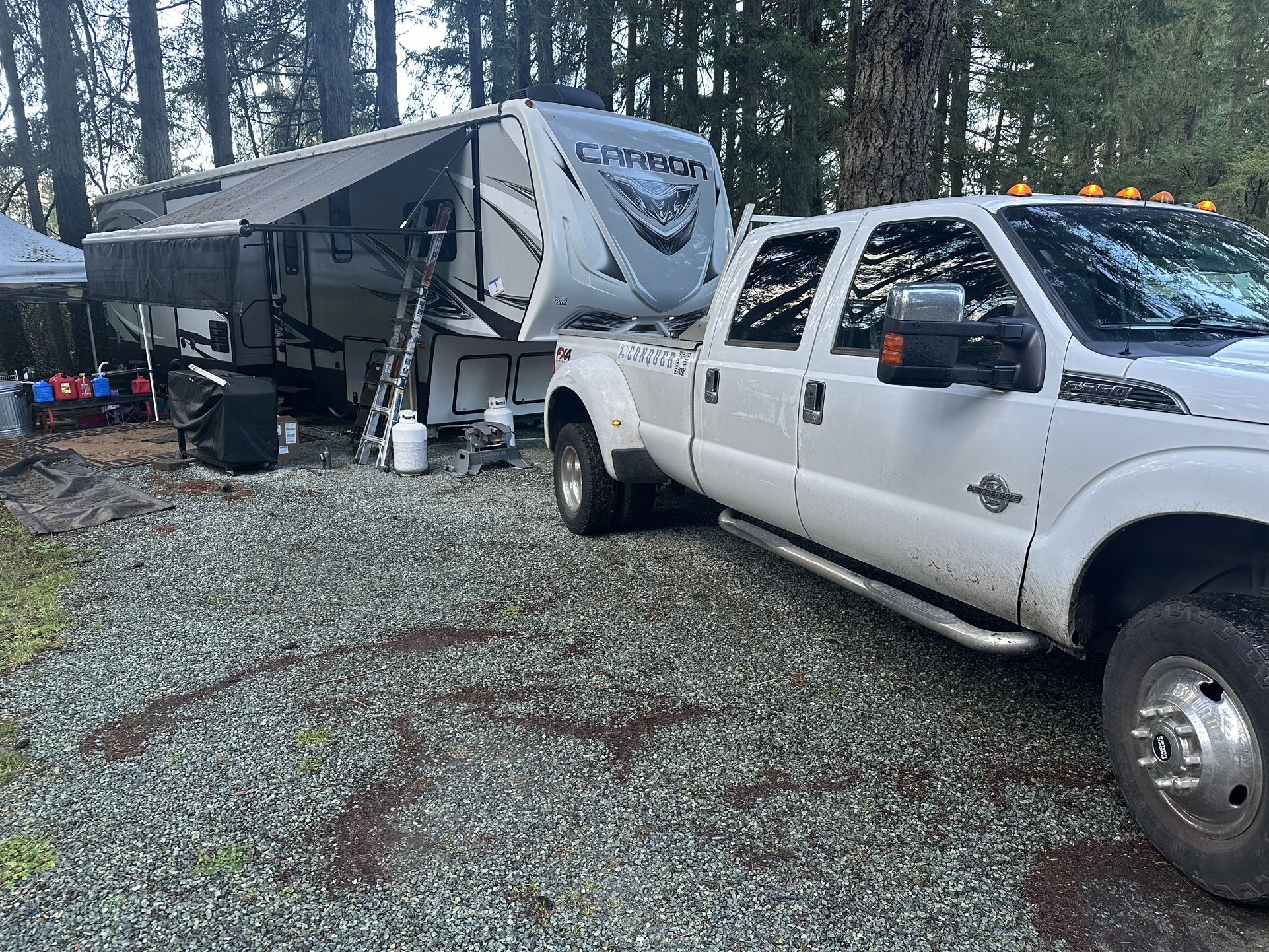 2017 Keystone Carbon 417 Toy Hauler & 2013 Ford F350 Super Duty Dually Combo Package