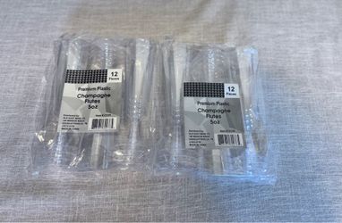 24 Plastic Flutes