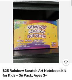 Rainbow scratch note