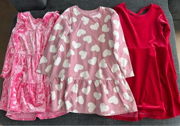 Girls Size 5 Long Sleeve Dresses (all 3)
