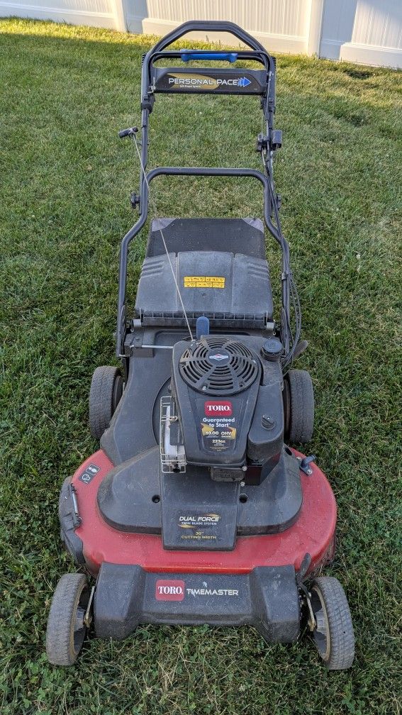 Toro Timemaster Lawnmower. Twin blades. 30" wide.
$300 OBO