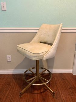 Vintage retro vinyl cocktail swivel bar stools