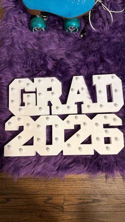 GRAD 2026 Marquee Light-Up Sign