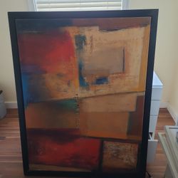 Large Wall Art With Black Frame, Painting