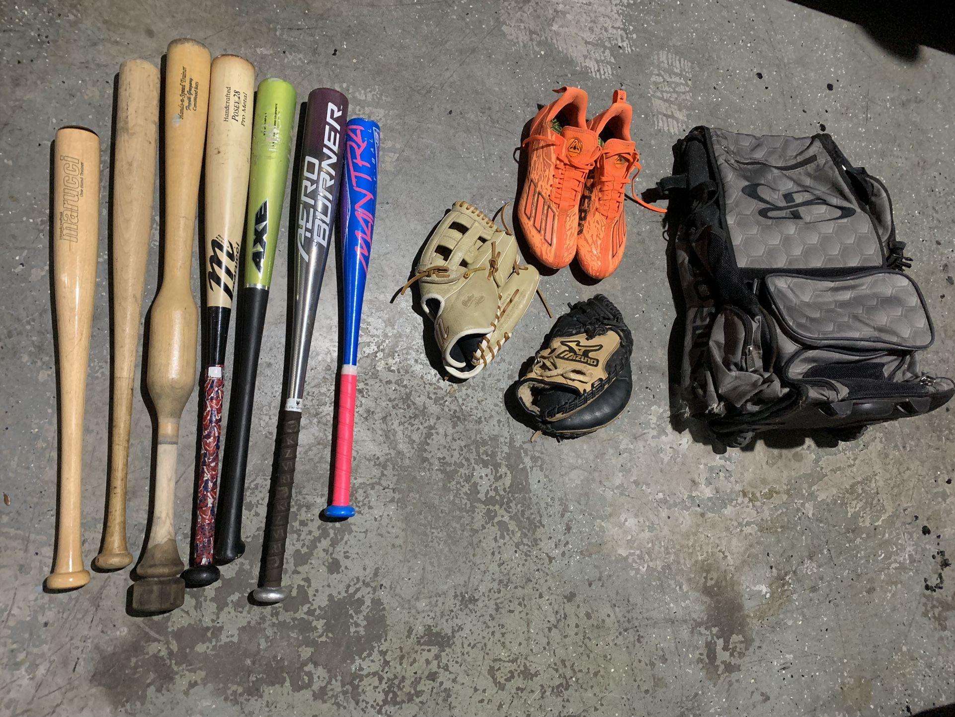 Baseball Bat Glove Bag Cleats
