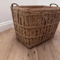 Large Vintage Basket 14 High 20 Long 15 Wide
