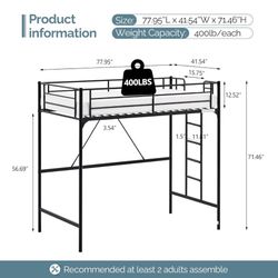 Twin Size Loft Bed