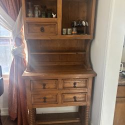Spanish/Hacienda Style Hutch For Kitchen Or Bar Area