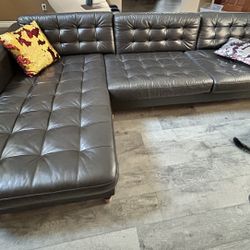IKEA Leather Sofa