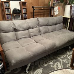 Gray Split Back Futon 