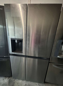 LG Quad‑Door French Door Fridge – Stainless, Water/Ice, WiFi