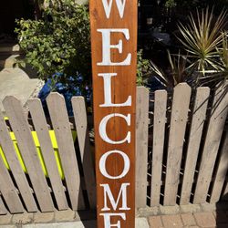 Welcome Sign wooden