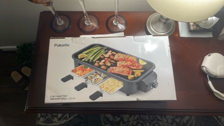 Pukonic 2 in 1 Electric Indoor Grill