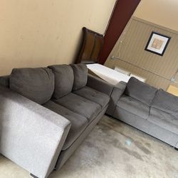 Dark Gray Sofa & Loveseat  