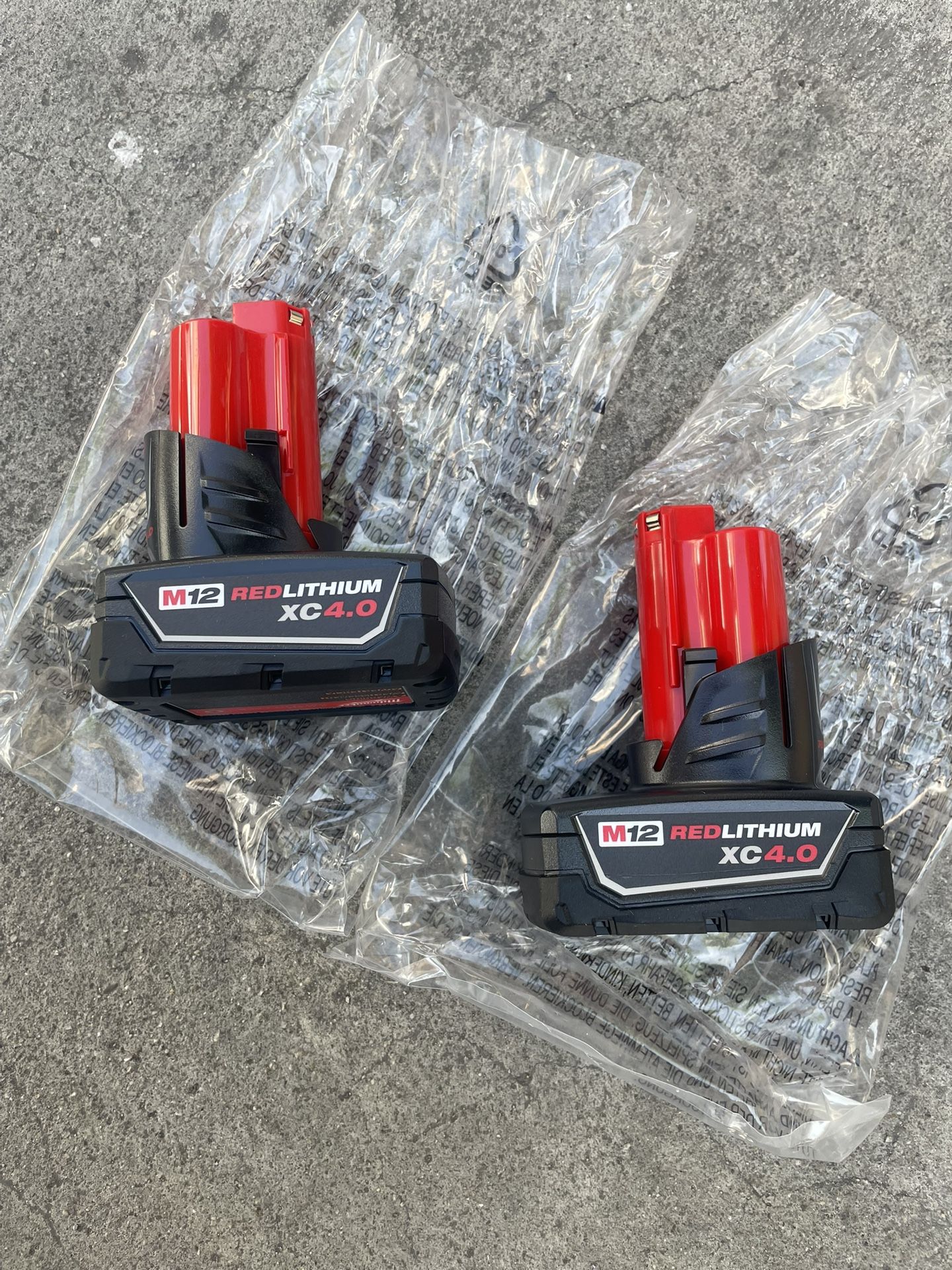 Milwaukee M12 12-Volt Lithium-Ion XC Extended Capacity Battery 2x Pack 4.0Ah $99 New