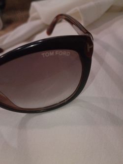 Authentic TOM FORD Thelma TF325 03F Black w/Dark Havana Sunglasses