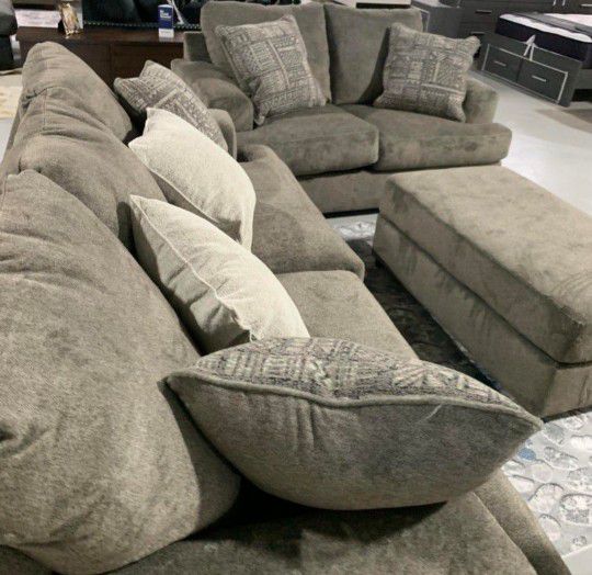 Ashley Comfy 2 Pieces Sofa And Loveseat Set Sofa And Couch