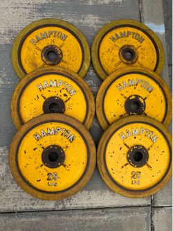 Vintage 25LB Hampton Olympic Weights